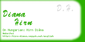 diana hirn business card